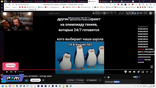 Стинт смотрит: КАВАСАКИ, КАГО, КРИКО и ЭСТРИПЕР — ОТКУДА МЕМ? смотреть онлайн
