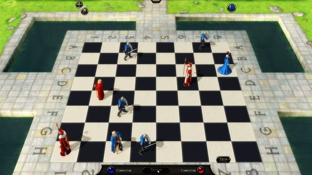 Batte Chess Game of King: 2 bishops lv8 vs 8 pawns lv9, who will win | game co vua hinh nguoi 3D смотреть онлайн