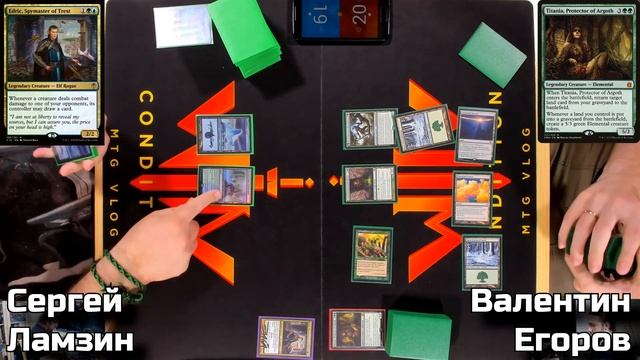 MTG Versus Duel Commander 20hp - Edric Vs Titania  Magic: The Gathering WinCondition Edh