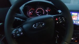 Установка заводского обогрев руля Весты