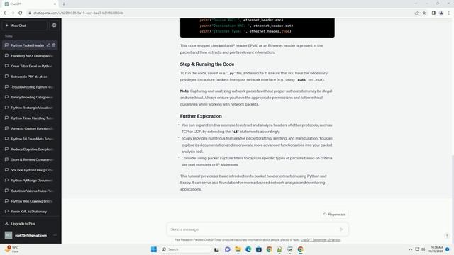 Extracting packet header using Python смотреть онлайн