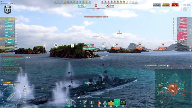"Incomparable": Battleship with +400k on map Loop - World of Warships смотреть онлайн