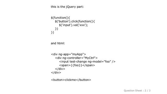 jQuery : Update Angular model after setting input value with jQuery смотреть онлайн