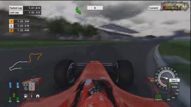 Formula One Championship Edition PS3 - Michael Schumacher Onboard Lap on Imola (Rain) смотреть онлайн