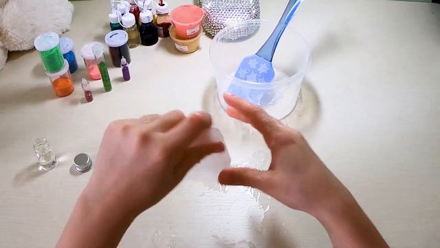 Прозрачный слайм 💥 Желейный слайм из клея и шампуня смотреть онлайн