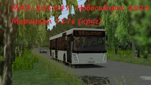 OMSI 2_МАЗ-203.047_Новосибирск_Маршрут 717e (Экваторная улица - Сады Надежда-3 - Экваторная улица)