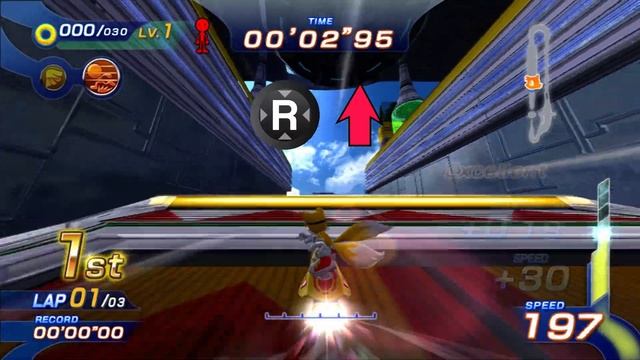 Sonic Free Riders No kinect patch X rank Tricks Tutorial смотреть онлайн