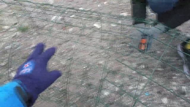 Подготовка сетки в качестве ограждения для саженцев - защита ствола от покоски смотреть онлайн