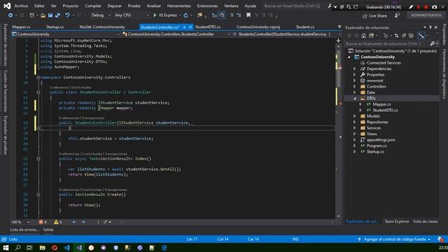 ASP.NET Core - Usando El patrón DTO con Entity Framework Core - Vídeo 4 смотреть онлайн
