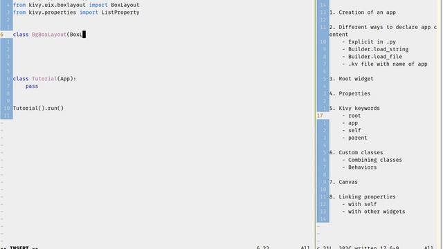 kivy tutorial series - drawing on the canvas, creating custom classes смотреть онлайн