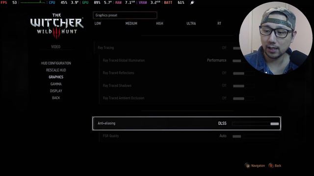 FSR 3 Steam Deck The Witcher 3 | Frame Generation Mod By LukeFZ #steamdeck #fsr3 #thewitcher3
