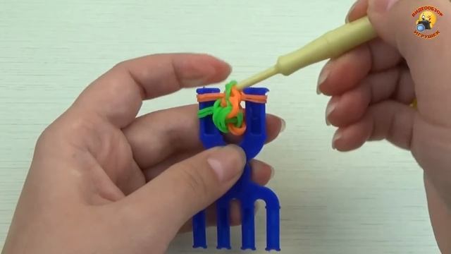 Браслет из резинок "Тротуар". Просто и красиво! Плетение Loom Bands смотреть онлайн