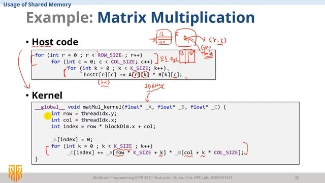[MP] Lec 9. CUDA Memory Model (3/4) - Using Shared Memory (Part 1) / CUDA 강의 смотреть онлайн