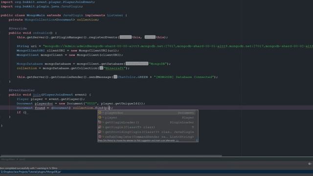 Advanced Bukkit Coding - Implementing MongoDB - Episode 32 смотреть онлайн