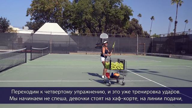 Girls high school tennis practice in South Pasadena, California. смотреть онлайн