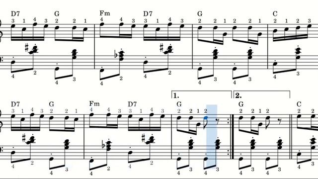 Moravac kolo - sheet music for accordion (C major) смотреть онлайн