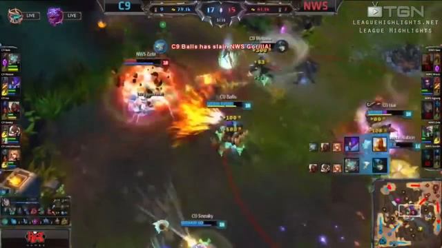 Final fight from C9 vs NaJin Shield - Worlds 2014 - league of legends смотреть онлайн