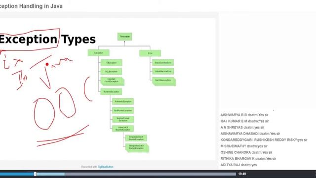 OOC EXception Handling In Java Exception Class смотреть онлайн
