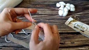 Простая круглая кокетка и красивая горловина спицами. Подробный МК