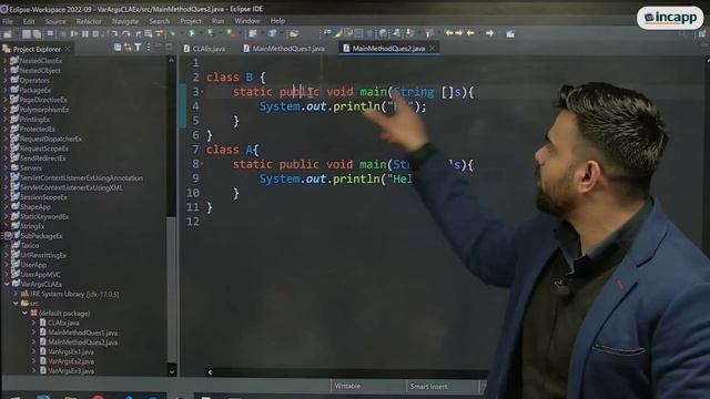 Questions on main method of java || Core java || Rahul Chauhan || Incapp смотреть онлайн