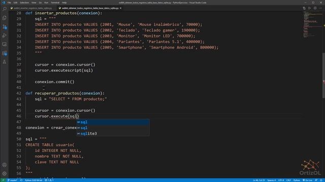 Python - Ejercicio 884: Obtener Todos los Registros (Datos) de una Tabla de una Base de Datos SQLit смотреть онлайн