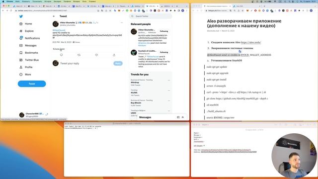 Aleo - тестнет 3 - разворачиваем приложение смотреть онлайн