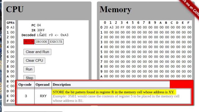 Brookshear Machine Emulator Op-codes 2, 3 and 5 смотреть онлайн
