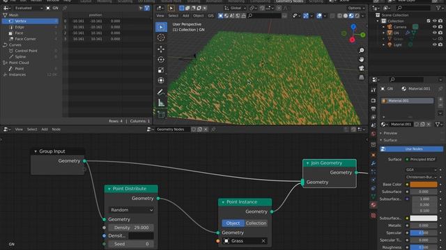 Tutorial: How to mask points/instances to stripes with geometry nodes смотреть онлайн