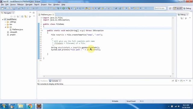 How to create the temporary file in Java? | Java File | Java IO | Java Tutorial смотреть онлайн