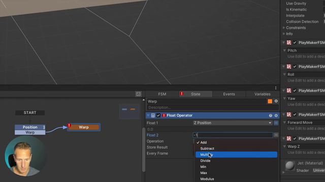 Unity Flight Sim: Seamlessly Warp Players in a Bounding Box смотреть онлайн