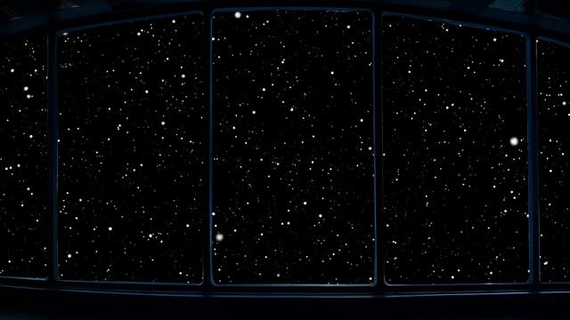 Через окно | Звездолет Эмбиент | Белый шум АСМР | Релаксация