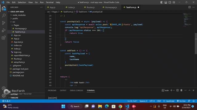 React js tutorial (Day 11) : CRUD application using API in detail ( React js project: part 1) смотреть онлайн
