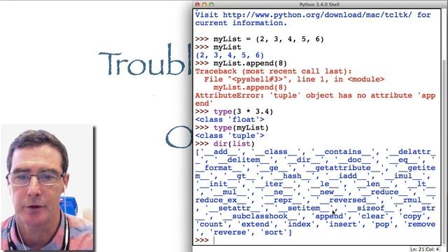 Python Lesson 6: Troubleshooting for new Python programmers смотреть онлайн