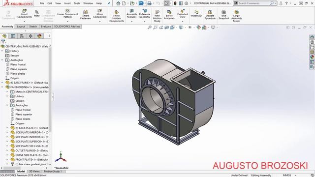 SOLIDWORKS CENTRIFUGAL FAN 10 - 10 PARTE 01 смотреть онлайн