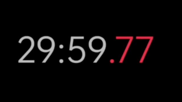 1 hour (60 minutes) Countdown Timer With Milliseconds смотреть онлайн