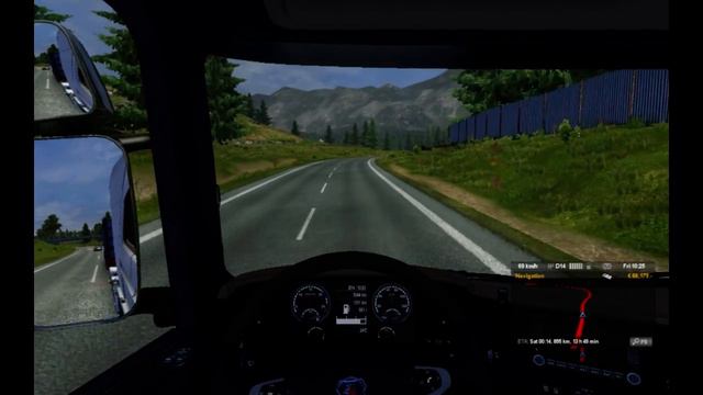 Euro Truck Simulator 2, Italian and Swiss Alps смотреть онлайн
