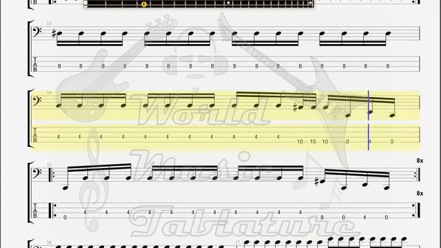 Deftones Feiticeira BASS GUITAR TAB смотреть онлайн
