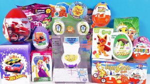 15 Киндер Сюрпризов, Unboxing Kinder Surprise ЛУНТИК,Сказочный патруль, МАШИНКИ,Мимимишки,ТАЧКИ,ПОНИ