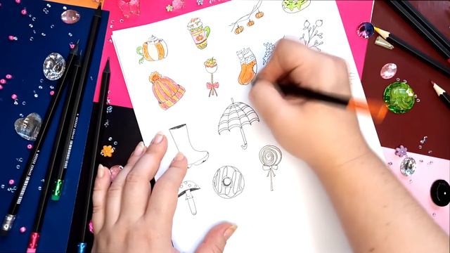 ОСЕННИЕ НАКЛЕЙКИ СВОИМИ РУКАМИ. Набор осенних наклеек. Осенние стикеры. Стикеры своими руками. смотреть онлайн