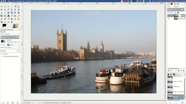 Tilt shift avec GIMP смотреть онлайн