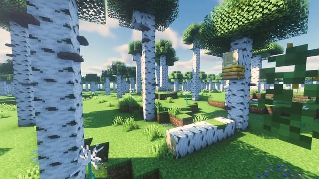 Minecraft Birch Forest Artwork Recreation - Minecraft 1.19 смотреть онлайн