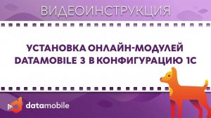 DataMobile 3: Установка онлайн-модулей DataMobile в конфигурацию 1С