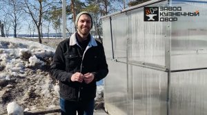 Обзор теплицы Флора кабриолет | Кузнечный двор