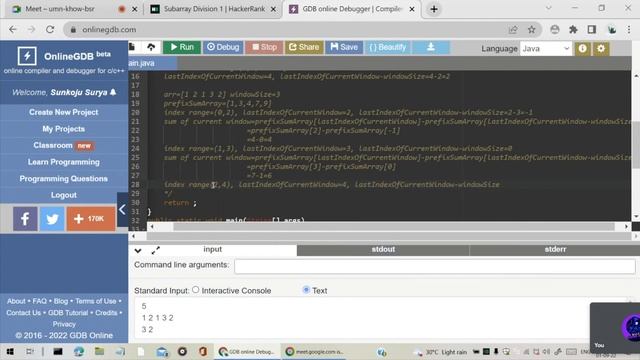 Subarray Division 1 Problem in Java | Hacker Rank Interview Preparation | 1 Month Preparation Kit. смотреть онлайн