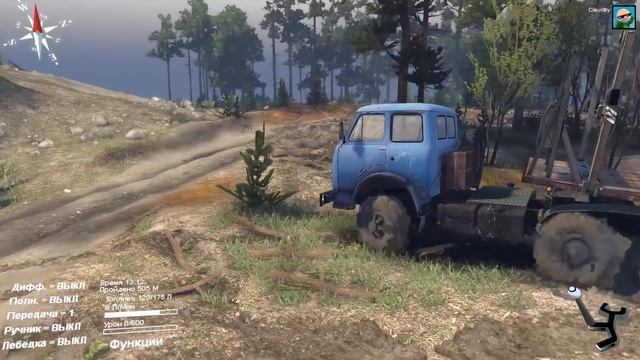 Моды в SpinTires 2014 | Неплохой MAЗ-515 #58 смотреть онлайн