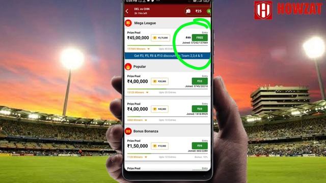 Howzat Pe First Game Free | Howzat Pe Free Mein Kaise Khele | New Free Entry Fantasy App 2022 смотреть онлайн