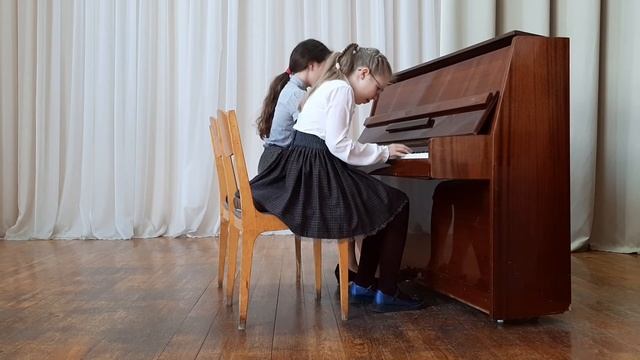 Фортепианный дуэт Согрина Вероника, Корнеенкова София. В.Коровицын "Куклы сеньора Карабаса" смотреть онлайн