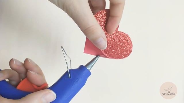 Валентинка из глиттерного фоамирана смотреть онлайн