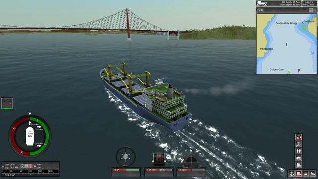 Ship Simulator Extremes - Game Play: Winner Cargo Ship Golden Gate Bridge смотреть онлайн