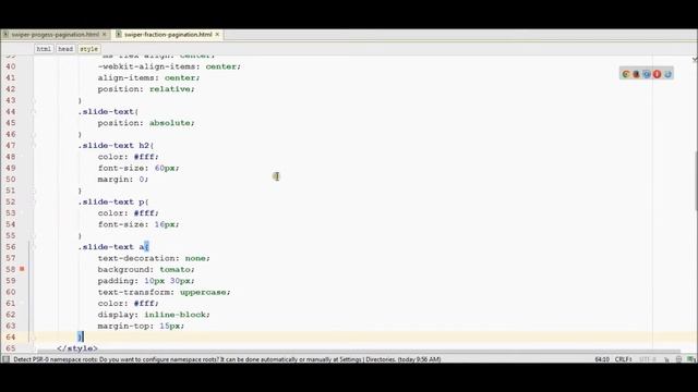 Swiper Slider Tutorial - Part Six | Swiper Slider Fraction Pagination | Quick Implementation смотреть онлайн